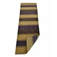 thumbnail image 3 of Rugsotic Carpets Hand Knotted Wool Area Rug 2'6''x10' Gold Purple Contemporary Runner Indoor Rug for Living Room, Bedroom Antimicrobial L00204, 3 of 5