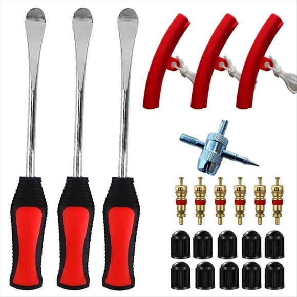 22PCS/Set Car Wheel Rim Protector Tire Changing Lever Tools Auto Spoon Tire Kit Wheel Guard Rim Tyre Accessories,1 set x Tyre Tire Changing Rim Protector Repair Tool