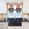 thumbnail image 5 of Yayeee Kitchen Curtains Tier Pair Light Filtering 27"x36" Rod Pocket Short Cafe Window Panel, Abstract Elephant, 5 of 7
