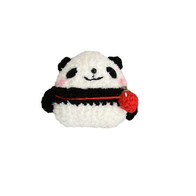 1 Pce Étuis d'Écouteurs Mignons en Peluche Panda pour Apple AirPods 1/ 2/ 3/ Pro/ Pro 2 Housse de Protection Accessoire pour Écouteurs Sac de Protection Multicolore pour AirPods Pro