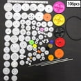 thumbnail image 3 of 106x Kit De Paquete De Engranajes Accesorios Surtido De Bandas De Goma Para Juguetes Educativos, 3 of 8