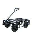 thumbnail image 2 of Utility Wagon Cart with Flat-Free Tires, Heavy Duty 550 Pounds Capacity Wagons Carts with Handle and Removable Sides,  Beach Wagon Camping Garden Shopping Grocery Cart for Outdoor, Garden, 2 of 7