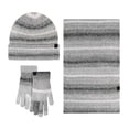 thumbnail image 1 of Aocisk Cozy Women's Winter Lined Set Cold Weather Striped Gradient Design Accessories Grey One Size, 1 of 2