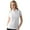 White/Lettuce, variant on Monterey Club Women's Double Shoulder Lines Contrast Golf Polo Shirt #2288