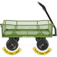 thumbnail image 5 of Gorilla Carts 2140GCG-NF 4 Cu. Steel Utility Cart with No-Flat Tires, Green, 5 of 5