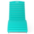thumbnail image 2 of WestinTrends Outdoor HDPE In-Pool Patio Chaise Lounge Chair With Wheels, Turquoise, 2 of 13