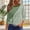 Army Green, variant on Ayolanni Trendy T Shirts for Women Striped Going Out 3/4 Sleeve Scoop Neck Blouse Fitted Ladies Shirts Tops for Women Green L