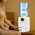 thumbnail image 2 of 110V Top Loading Countertop Water Dispenser, Mini Water Cooler with Hot Cold and Room Temperature Water, Premium Countertop Water Cooler Dispenser for 1 to 5 Gallons Bottle (White), 2 of 14