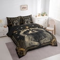 thumbnail image 3 of jejeloiu Kawaii Raccoon 7 Pieces Bedding Comforter Set,Jungle Animals Full Bedding Set For Boys Kids Reversible, 3 of 8