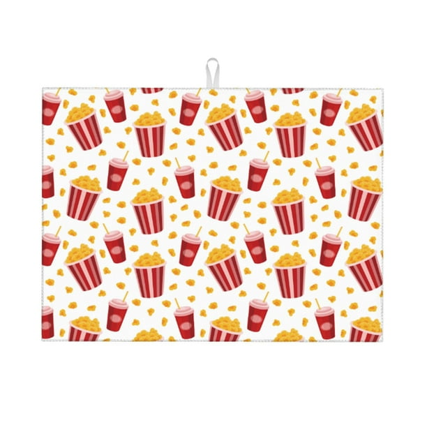 Balery Popcorn Alfombrilla de Secado para Cocina, 18x24 Pulgadas, Súper Absorbente para Platos y Encimeras