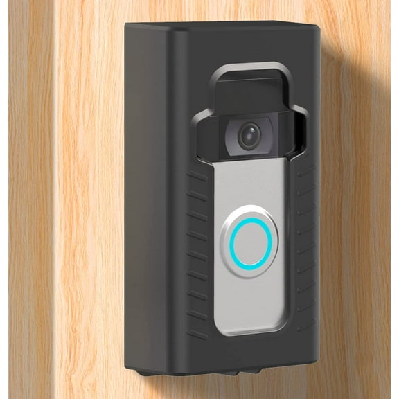 Adhesive Video Doorbell Mount Bracket - No-Drill Holder, Won’t Block Sensor, Universal Fit for Home & Apartment