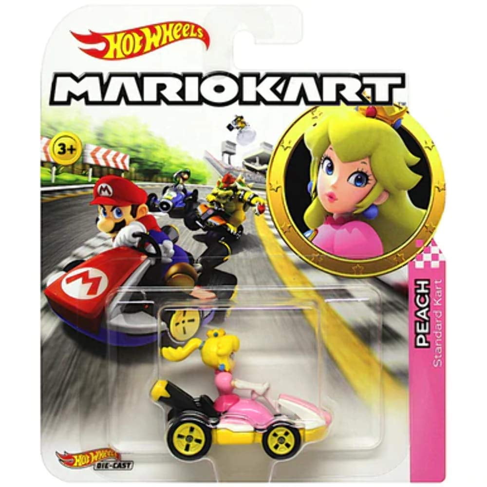Mario Kart Hot Wheels Toy Cars FREE 1st Class POST Peach P-Wing 