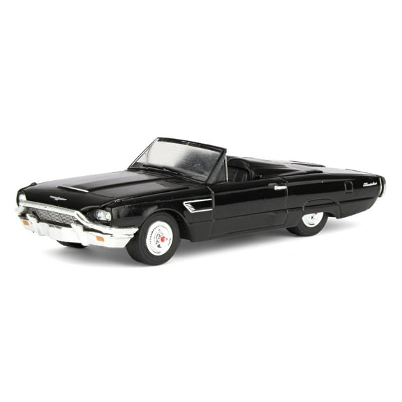 Greenlight 1/64 1965 Ford Thunderbird Car with Tonneau Cover, Black Bandit Series 30 28170-E