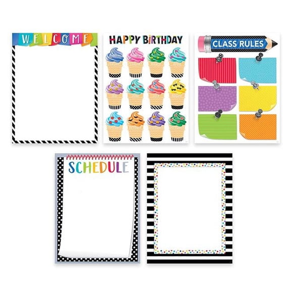 Creative Teaching Press Bold and Bright Classroom Essentials, 5 Count