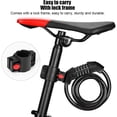 thumbnail image 4 of Fixdono Bike Lock, 4 Feet Bike Locks Cable, High Security 5 Digit Resettable Combination Coiling Bicycle Lock, Heavy Duty Anti Theft Cable Locks with Mounting Bracket, 4 of 11
