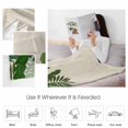 thumbnail image 6 of Fleece Blanket Abstract Ombre Tropical Leaves Blankets, Soft Cozy Warm Flannel Throw Blanket, Palm Leaf Retro Linen Blanket for Bed Couch Sofa,30x40In, 6 of 9