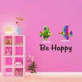 thumbnail image 3 of Fish Wall Decal Be happy Motivational Quote Vinyl Living Room Decor Adorable Quote Bedroom Decoration - Size: 20 In X 16 In, 3 of 5
