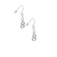 thumbnail image 3 of Delight Jewelry Silvertone Number - 8 - Silver tone Infinity French Earrings, 3 of 4
