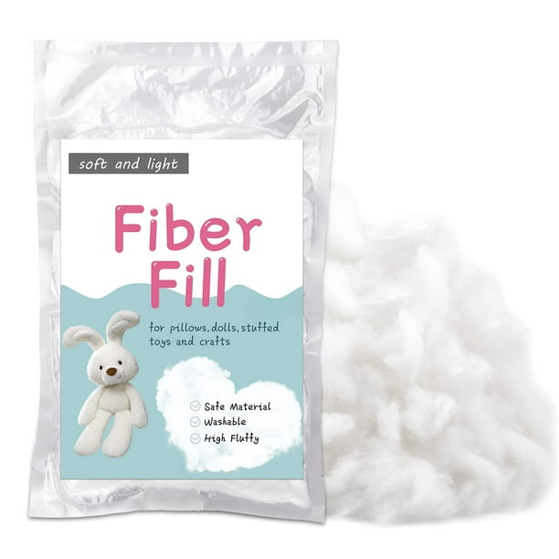 150g53oz Polyester Fiber Fill Stuffing Pillow Filling Stuffing cushion Filling Batting High Resilience Fill Fiber Stuffing for Stuffed AnimalsDIY