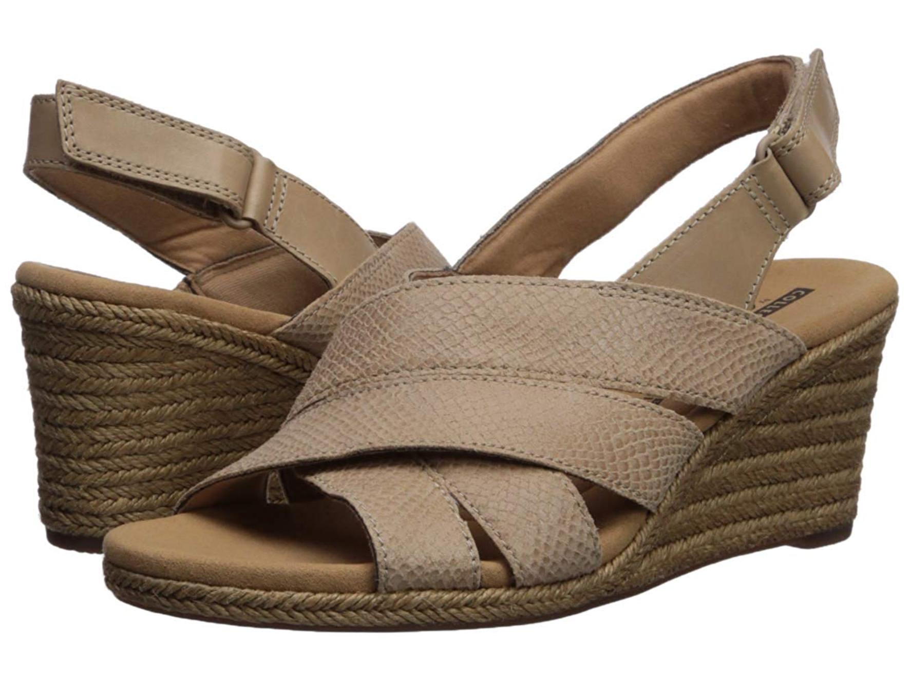 Clarks Womens Krissy Open Toe Casual Espadrille Sandals