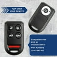 thumbnail image 4 of Easy to Use Key Fob Replacement for 2005 2006 2007 2008 2009 2010 Honda Odyssey Remote, 5-Button OUCG8D-399H-A, Programming Guide Included, 4 of 6