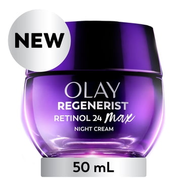 Olay Retinol 24 MAX Face Moisturizer, Face Cream, Anti-Aging Wrinkle Night Cream Fragrance Free, 50 mL