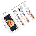 thumbnail image 2 of Picia Sml Jeffy Pattern Toddler Utensils, Children's Knife, Fork And Spoon Set,Kids Silverware Set with Handle, 430 Stainless Steel, 2 of 8