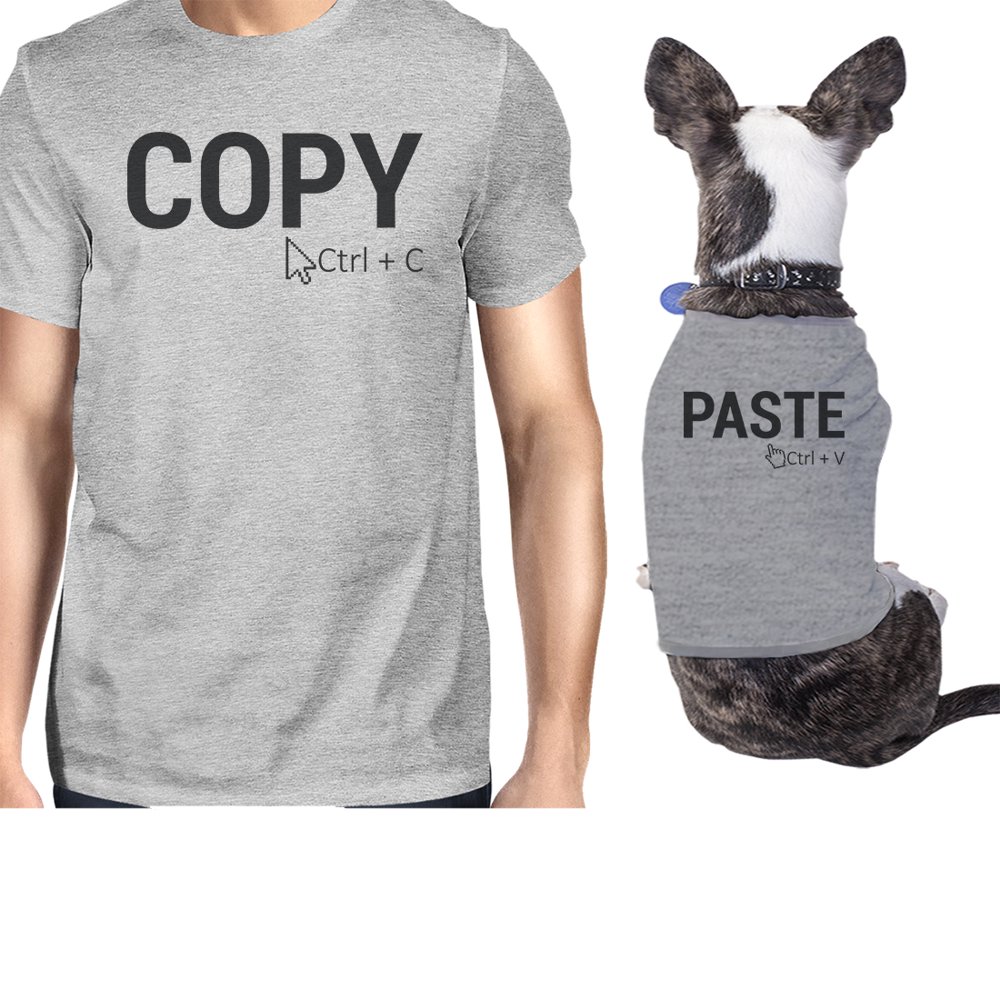 cat and owner matching shirts