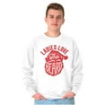 thumbnail image 4 of Xmas Ladies Love The Beard Santa Men's Big & Tall Crewneck Sweatshirt Brisco Brands 4X, 4 of 5