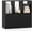 Black-1, variant on SolaceHue 3-Cube Bookcase with Doors, 3-Tier Cubic Bookshelf w/Open Compartments & Cabinet, Modern Display Shelf, Wooden Floor Freestanding Cubby Storage Organizer for Living Room, Study (2, White)