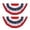 as show110, variant on American Flag Patriotic Outdoor Bunting Banner Polyester Fan-shaped Decor 24x47 Inches, Screen Printed Fade-resistant with Metal Grommets for Independence Day Memorial Day Garden