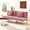 Rose Red, variant on Gewnee 67.7”Velvet Futon Sofa Bed Convertible Sleeper Sofa with Split-Back 5 Adjustable Angles,Metal Legs & 2 Toss Pillows for Living Room,Office,Guest Room.Rose Red