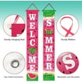 thumbnail image 3 of Welcome Summer Watermelon Porch Banner Sign, Sweet Summer Time Front Door Decorative Hanging Banner Flag, Seasonal Decoration Home Outdoor Yard Decor, 3 of 6