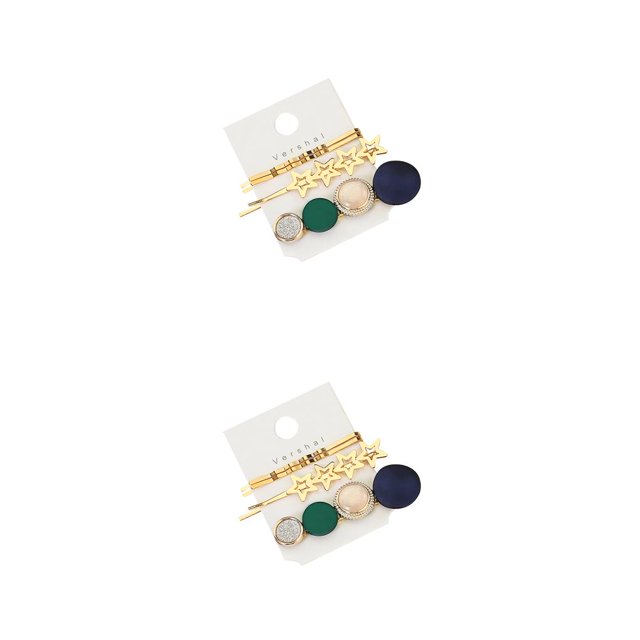 Jumpingount 3 unids/set mujeres horquilla acrílico pelo Clip fiesta banquete pelo decoración vacaciones Type1 NO1