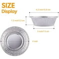 thumbnail image 2 of 4-inch (about 10.2 Cm) Aluminum Foil Mini Pie Plate -disposable Mini Pie Pot Suitable for Bakeries, Cafes and Restaurants-durable Mini Pie Plate Suitable, 2 of 6