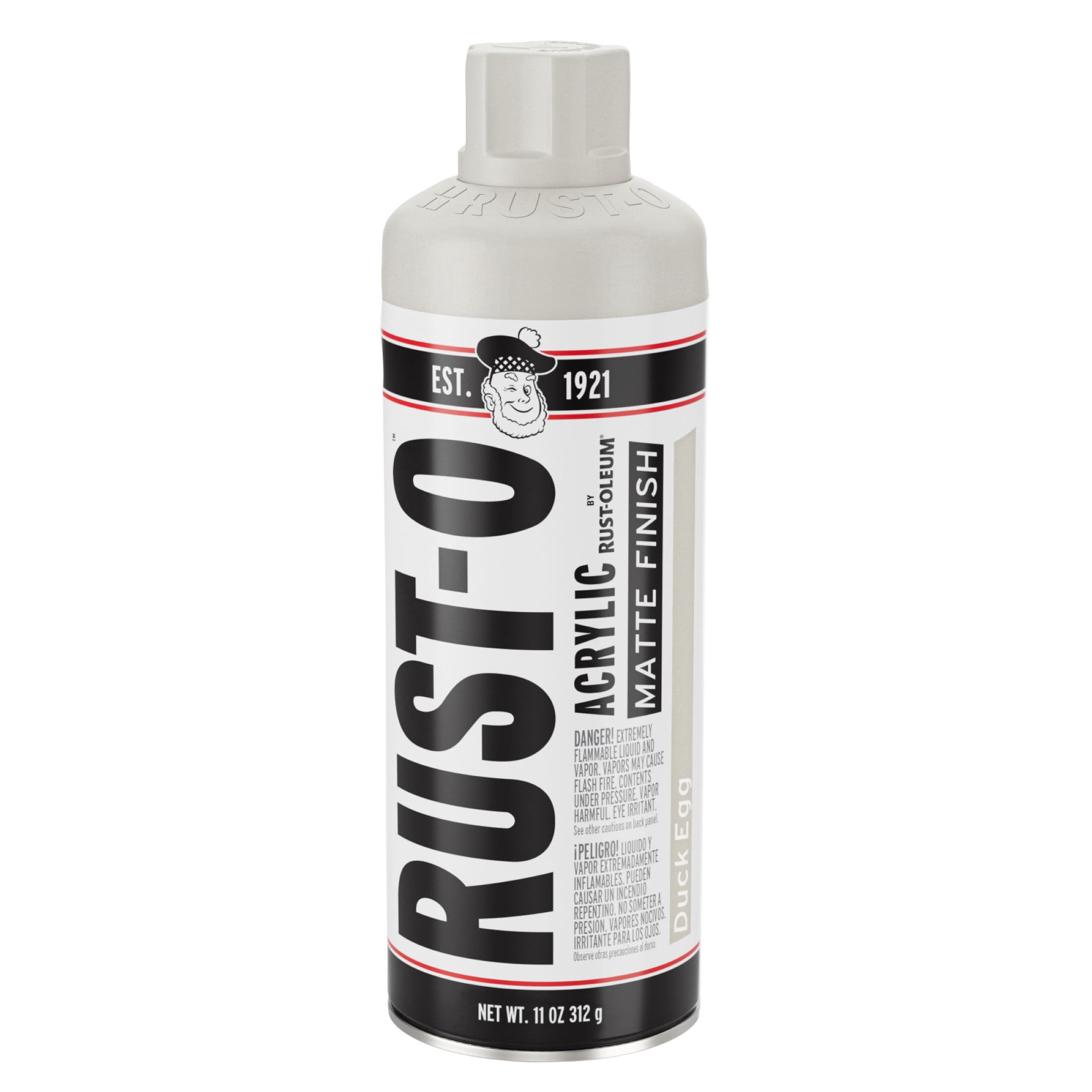 6 Pack, Duck Egg, Rust-Oleum Rust-O Acrylic Matte Spray Paint-392222, 11 oz