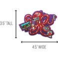 thumbnail image 4 of "More Tentacles to Party Octovideo" Funny Octopus Playing Video Games Iron On Patch, 4 of 4
