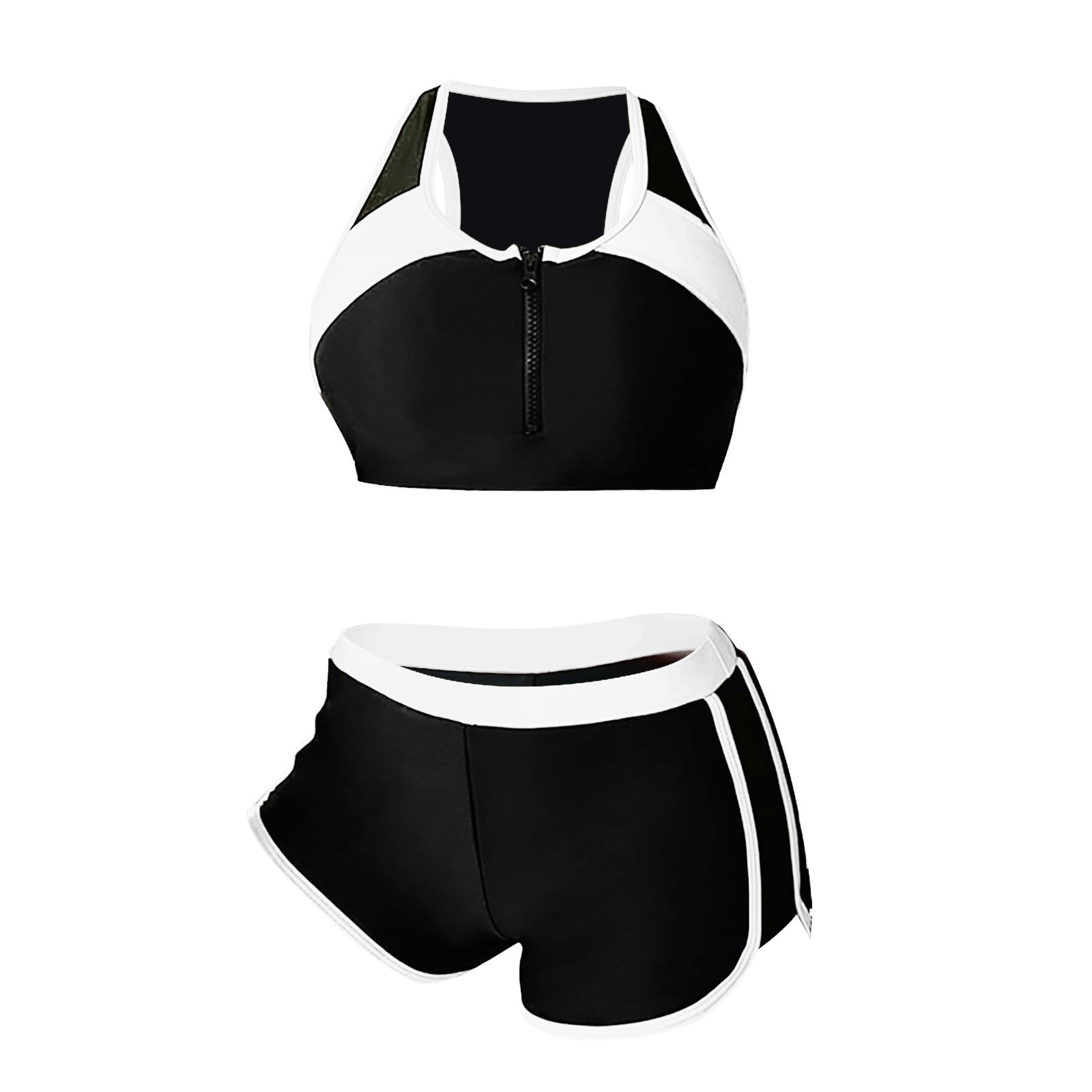 Plus Size Two piece Swimsuit for Somen Women Print Bikini Set Swimming ...