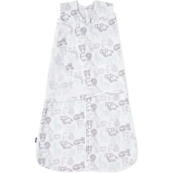HALO® SleepSack® Swaddle, 3-Way Adjustable Wearable Blanket, TOG 1.5, Animal Action