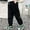 Black, variant on Kids Boys Cargo Joggers Stretch Elastic Waist Khaki Baggy Cargo Pants Utility Pocket Straight Fit Outdoor Hiking Pants Boys Clothing Size 7-8 Years