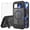 Black, variant on Asuwish Compatible with Google Pixel 9/10/9 Pro/10 Pro 5G Phone Case Tempered Glass Screen Protector Magnetic Translucent Back Folding Stand Shockproof Protective Cover for Pixel9/10 Women Men Blue