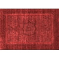 thumbnail image 1 of Ahgly Company Machine Washable Indoor Rectangle Abstract Red Modern Area Rugs, 8' x 10', 1 of 4