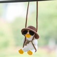 thumbnail image 1 of Adorno colgante para coche con pato oscilante (estilo divertido), colgante bonito para coche con pato oscilante, decoración automática, accesorios para espejo retrovisor de pato volador RV, 1 of 4