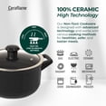 thumbnail image 4 of 9 Piece Cookware Set with Glass Lid - Black - Non-toxic Cookware, Casserole and Frying Pan Set for Healthy Cooking, Dishwasher Safe, 4 of 7