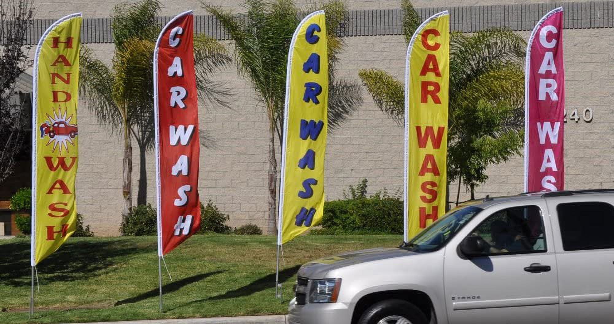 Mexican Food Restaurant Advertising Feather Banner Swooper Flag Sign with Flag Pole Kit and Ground Stake