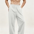 thumbnail image 6 of Casual Pants for Men Drawstring Waist Wide-Leg Loose-Fitting Long Pants Sports Pants With Pockets Sizes XS-2XL, 6 of 7
