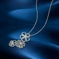 thumbnail image 4 of NUNCAD Vintage Flowers Necklace for Women Rhodium Plated Flower Sweater Chain 925 Sterling Silver, 4 of 5