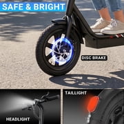 DYU Electric Scooter for Adults,14 Tires Escooter with Seat & Basket, 500W Peak Motor,36V 10AH Battery,20MPH 25Miles Long Range, City Commuter E Bike with Cargo Capability