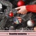 thumbnail image 5 of The Statue of Liberty Stands In Front of The American Flag - Christmas Ornament Xmas Keepsake Ceramic Ornaments Holiday Decorations for Tree Christmas Gift Ideas 2.95in, 5 of 6