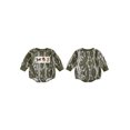 thumbnail image 2 of BemeyourBBs Baby Boy Romper Long Sleeve Camouflage Embroidery Animal Fall Bodysuit, 2 of 9